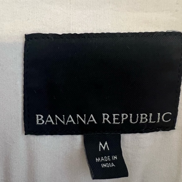 Banana Republic Long Line Oversized Boxy Shacket Tan SzM Fall - Picture 3 of 14